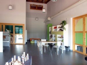 Interno aula verde
