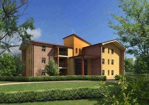 Intervento di nuova costruzione di edifici posti a corte